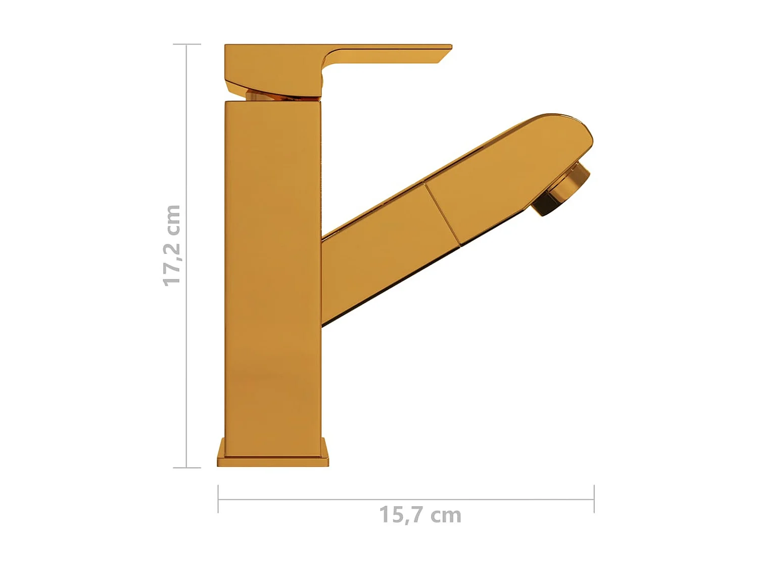 Robinet de lavabo rétractable 15.7 x 15.7 x 17.2 cm 02_0003526