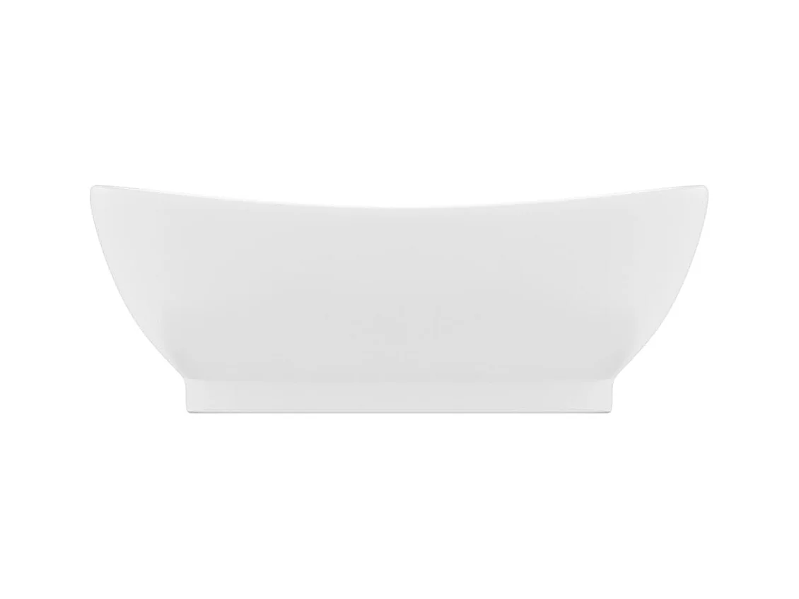 Lavabo ovale de luxe blanche 58.5 x 39 x 21 cm 02_0002674
