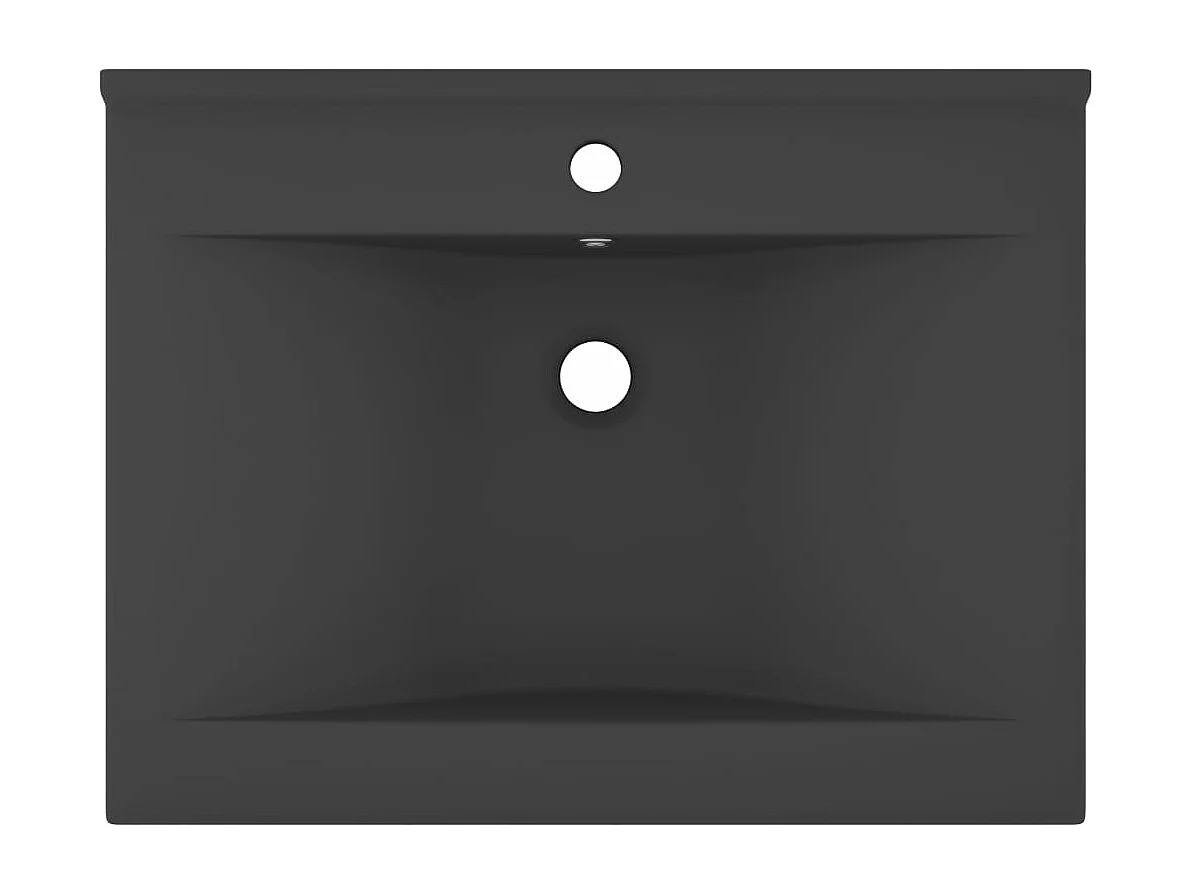 Lavabo salle de bain grise 60 x 46 x 16 cm 02_0002769