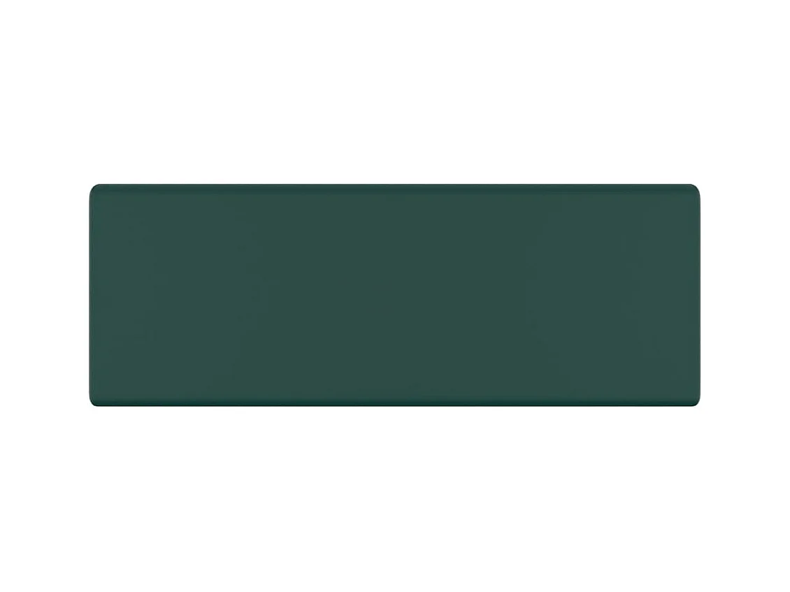 Lavabo cuadrado de lujo con rebosadero, lavabo sobre encimera para baño, sala de cosmética, 41 x 41 cm, cerámica verde oscuro mate 02_0002690