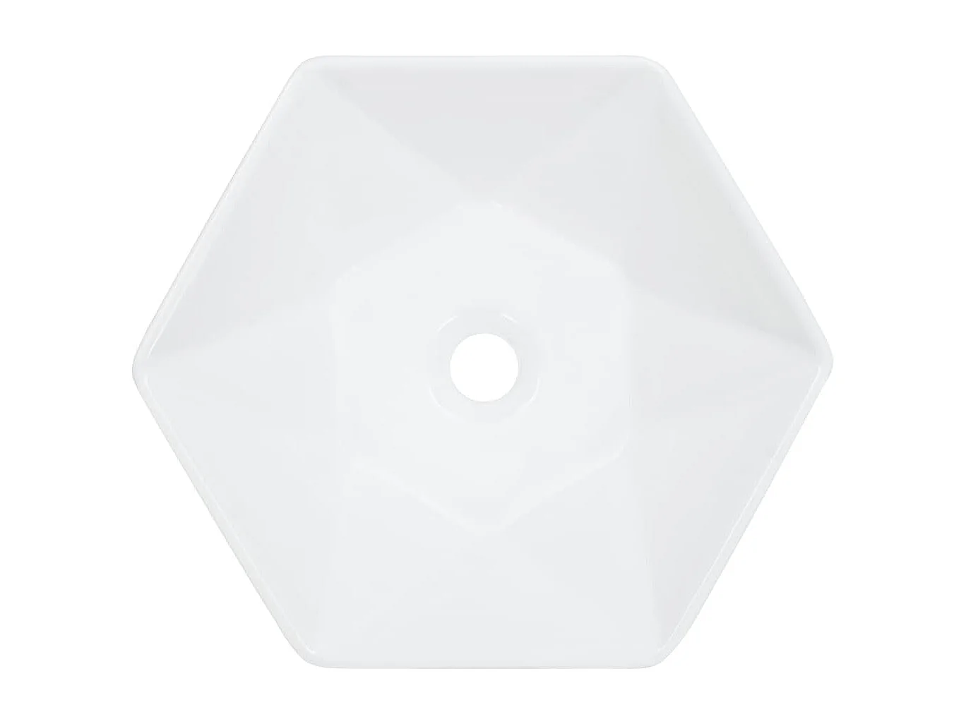 Lavabo Lavabo sobre encimera Lavabo montado Cuarto de baño Interior Ducha WC Cabina para el hogar 41 x 36,5 cm Cerámica Blanca 02_0002622