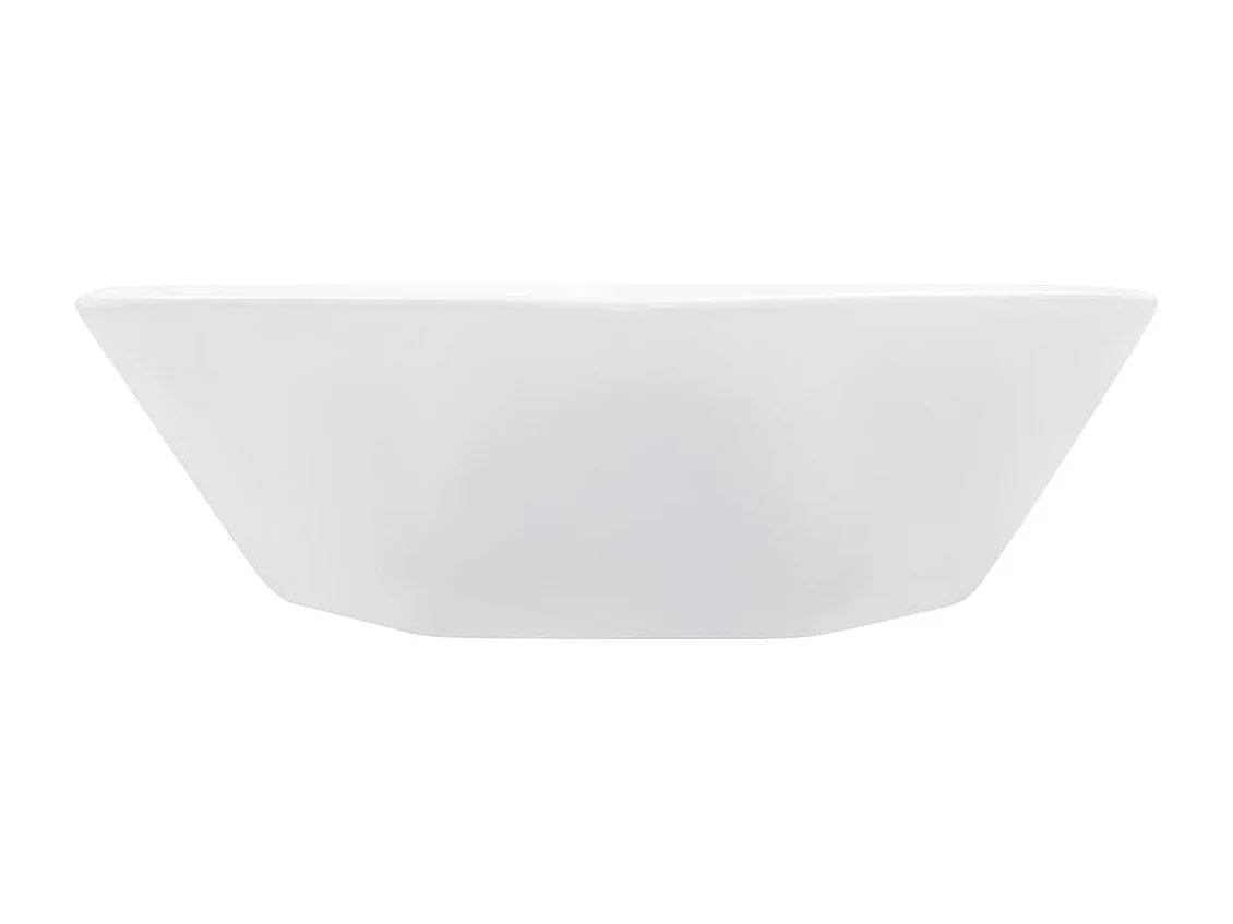 Lavabo Lavabo sobre encimera Lavabo montado Cuarto de baño Interior Ducha WC Cabina para el hogar 41 x 36,5 cm Cerámica Blanca 02_0002622