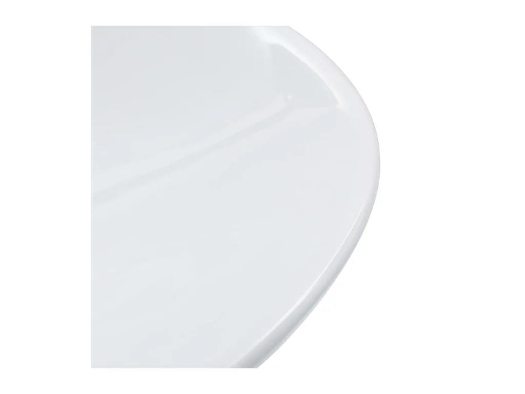 Lavabo Lavabo sobre encimera lavabo montado baño interior cuarto de ducha WC cubículo hogar 58,5 x 39 cm cerámica blanca 02_0002610