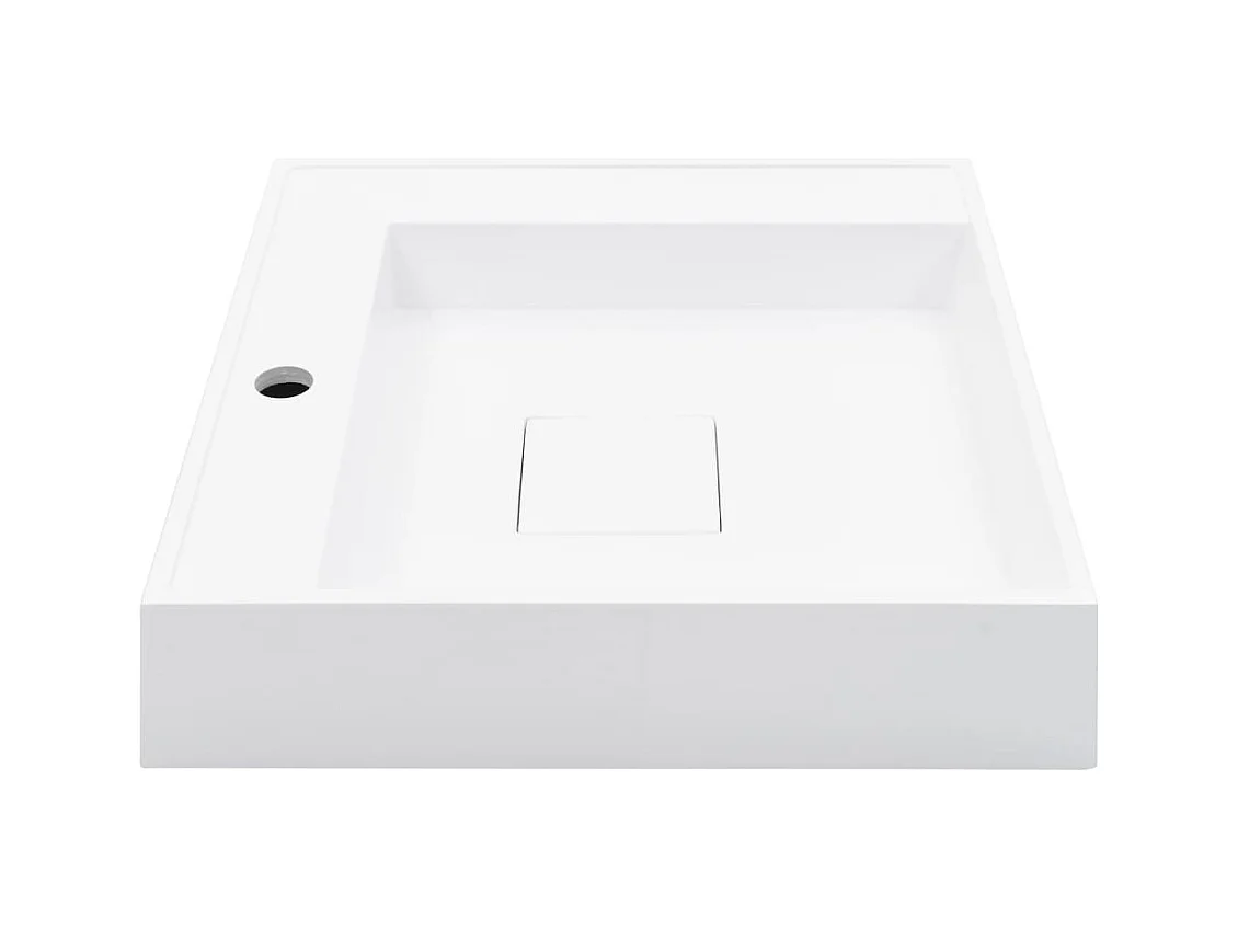 Lavabo lavabo encimera lavabo lavabo para montar baño interior ducha aseo cabina casa 50x50 cm fundición mineral blanco 02_0002640
