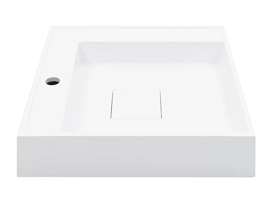 Lavabo lavabo encimera lavabo lavabo para montar baño interior ducha aseo cabina casa 50x50 cm fundición mineral blanco 02_0002640