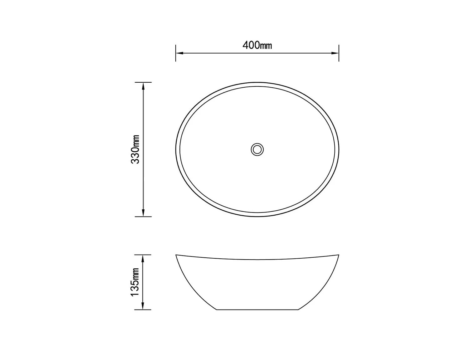 Lavabo vasque salle de blanche 40 x 33 x 13.5 cm 02_0002480