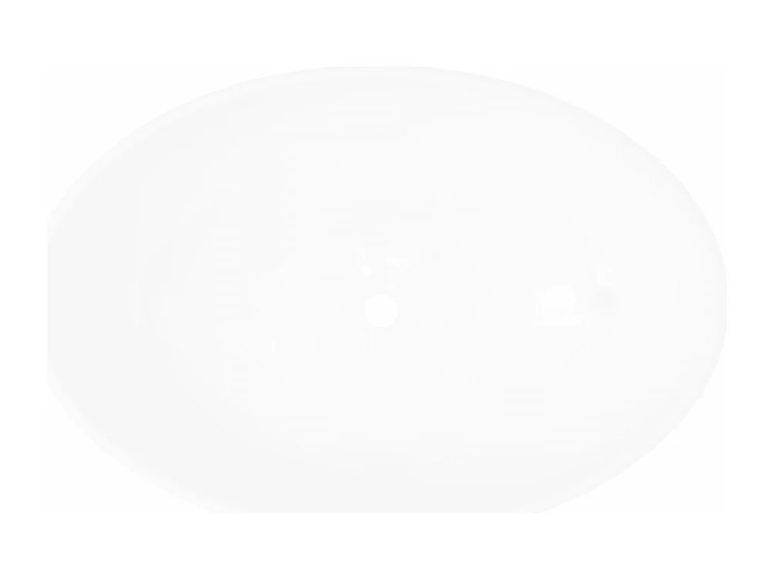 Lavabo para baño lavabo ovalado 40 x 33 cm cerámica blanca 02_0002480