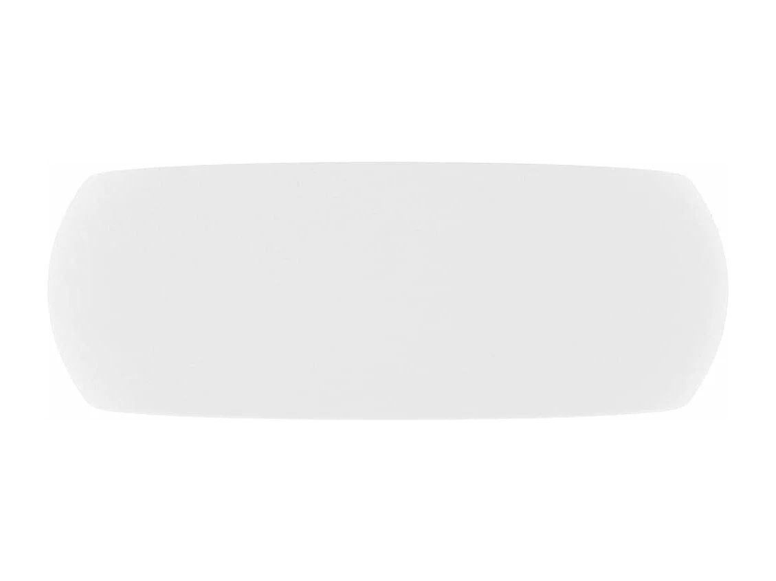 Lujoso lavabo redondo sobre encimera, lavabo, baño, cocina, guardarropa, interior de casa, 40 x 15 cm, cerámica blanca mate 02_0002740