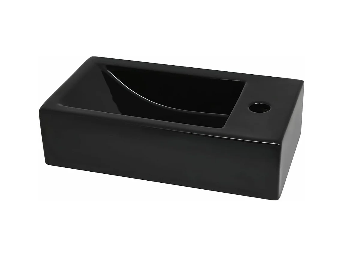 Vasque avec trou de noire 46 x 25.5 x 12 cm 02_0002542