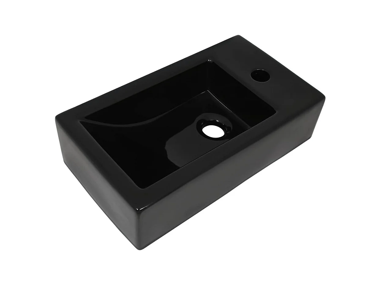 Vasque avec trou de noire 46 x 25.5 x 12 cm 02_0002542