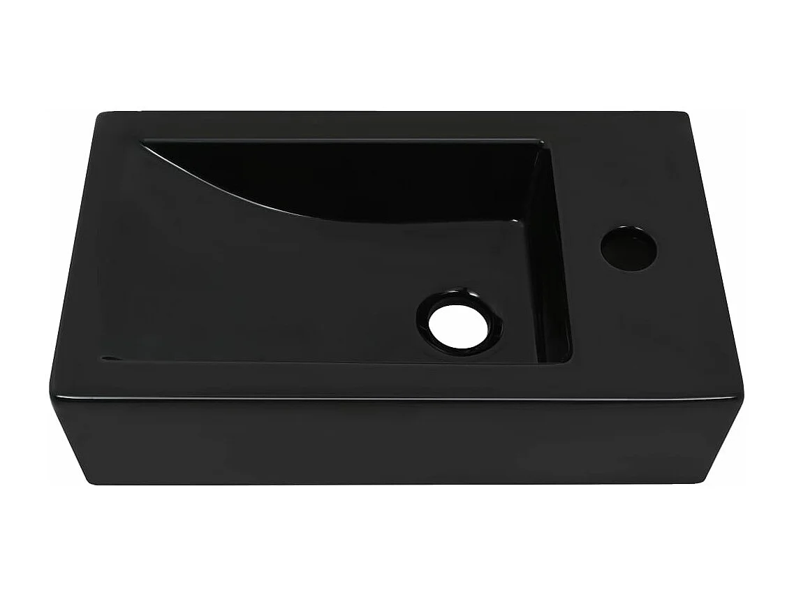 Vasque avec trou de noire 46 x 25.5 x 12 cm 02_0002542