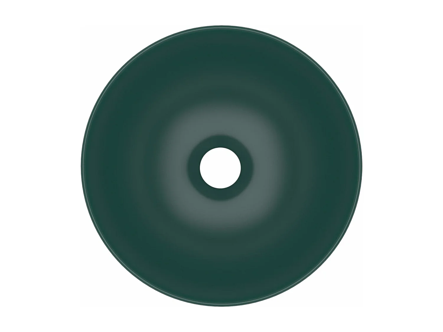 Lavandino da bagno rotondo da appoggio WC lavabo cucina stanza cosmetici interno casa 28 cm ceramica verde scuro 02_0002723