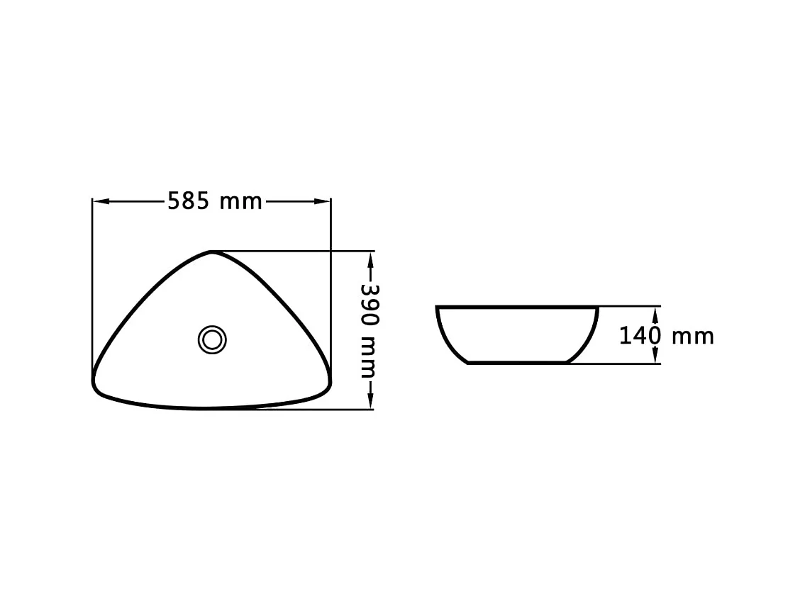 Lavabo lave-mains vasque à noire 58.5 x 39 x 21 cm 02_0002611