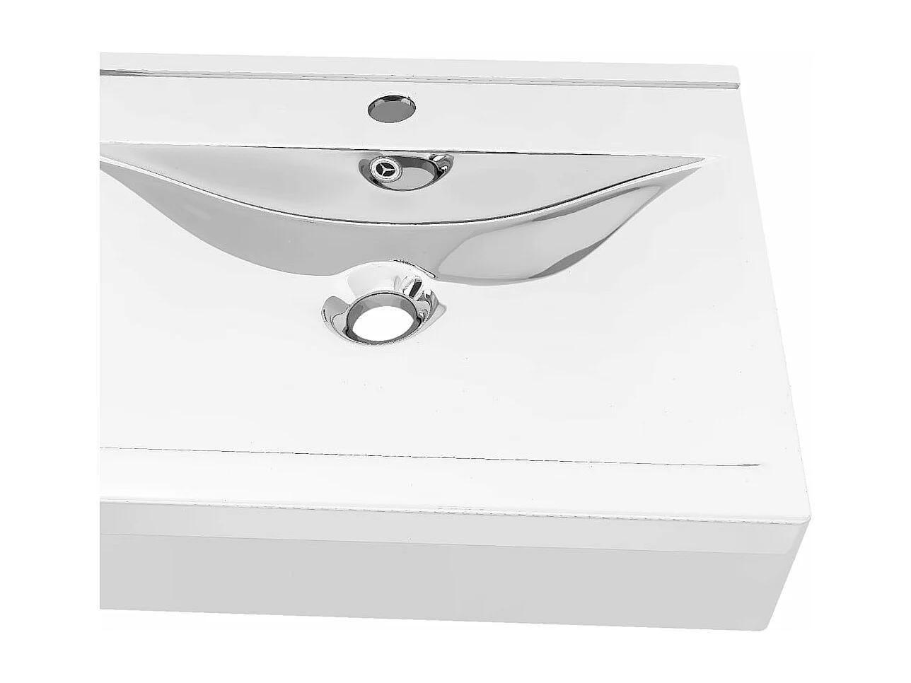 Lavabo con rebosadero lavabo sobre encimera lavabo montado interior cuarto de baño cuarto de ducha WC cabina hogar 60 x 46 cm cerámica plata 02_0002607