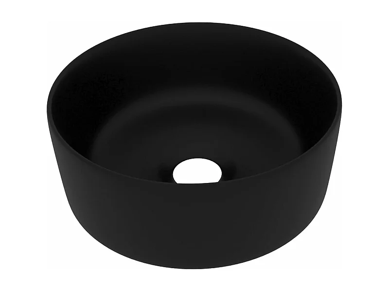 Lavabo salle de bain noire 40 x 40 x 15 cm 02_0002761