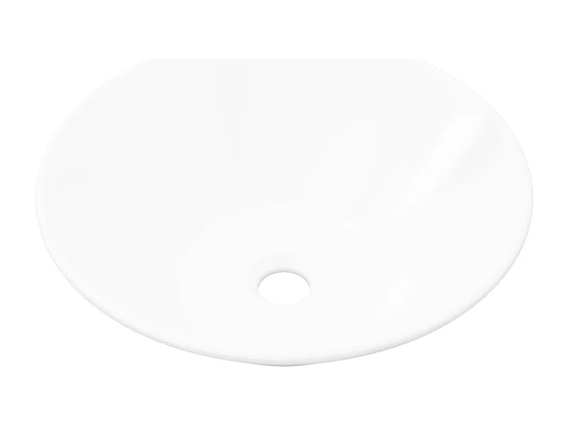 Lavatório de banheiro diâmetro 42 cm em porcelana branca 02_0002494