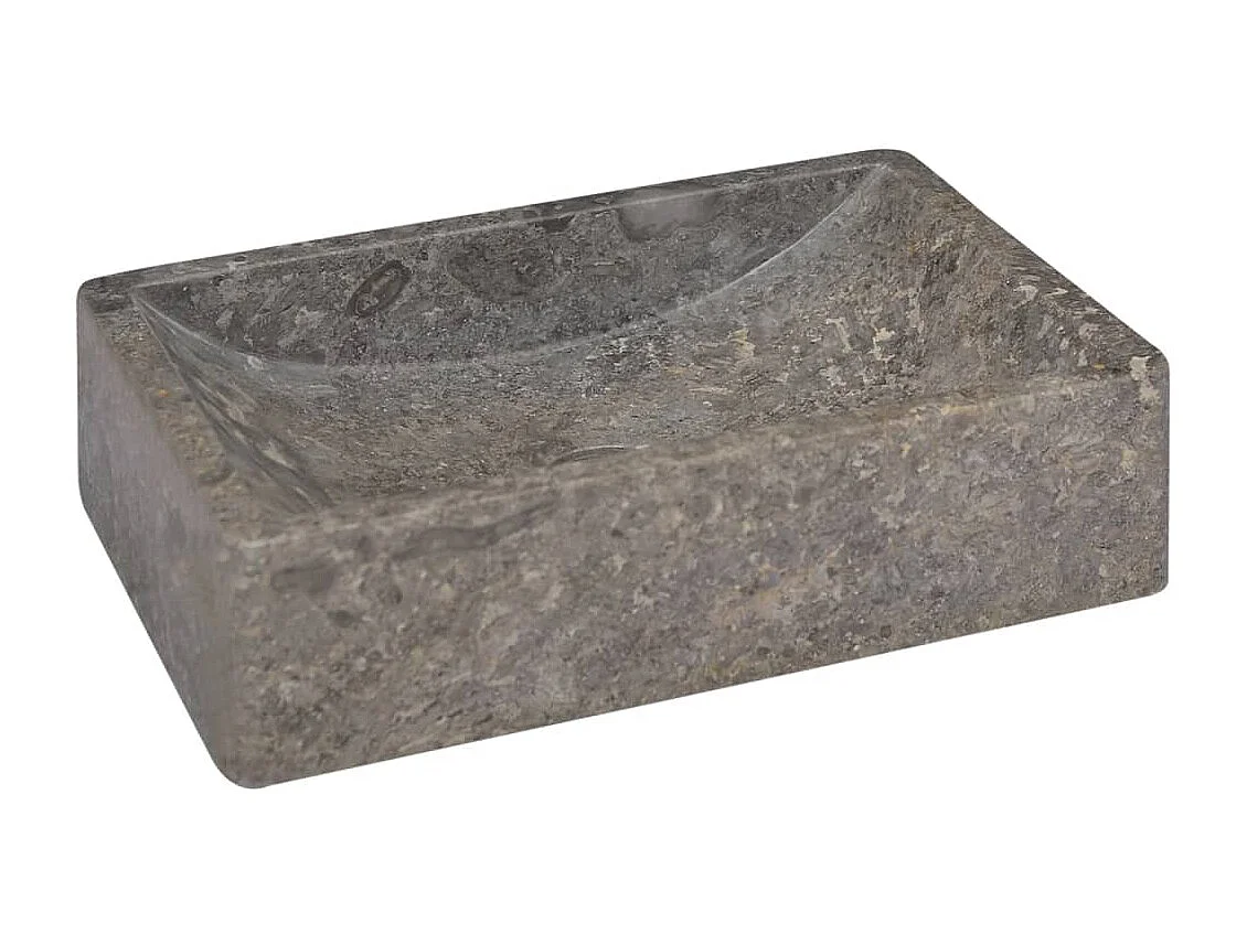 Lavabo de salle d'eau grise 45 x 30 x 12 cm 02_0002800