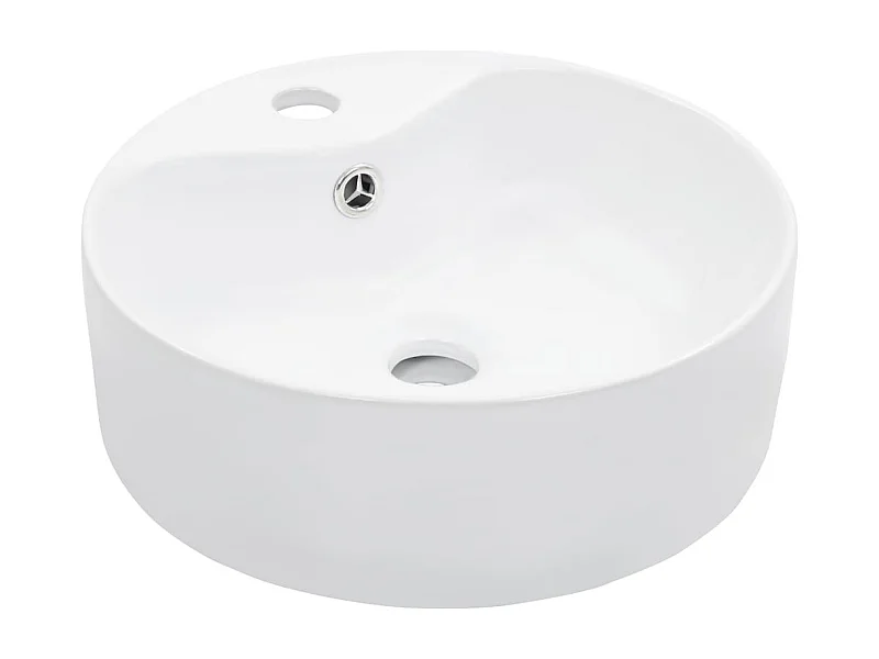 Lavabo salle de bain blanche 36 x 36 x 13 cm 02_0002620
