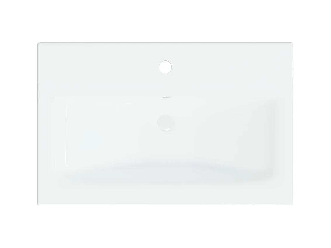 Lavabo empotrado con grifo lavabo sobre encimera inodoro lavabo interior ducha lavabo 61 x 39 cm cerámica blanca 02_0002796