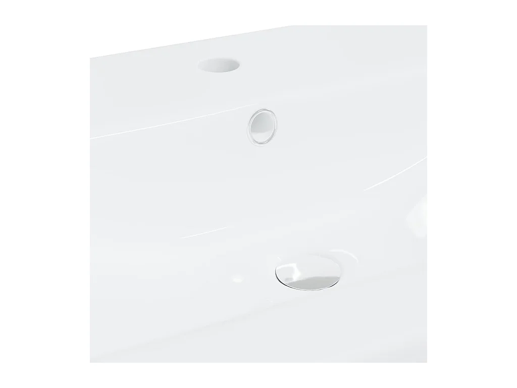 Lavabo empotrado con grifo lavabo sobre encimera inodoro lavabo interior ducha lavabo 61 x 39 cm cerámica blanca 02_0002796