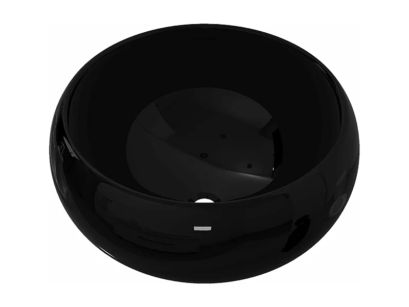 Lavabo salle de bain noire 40 x 40 x 15 cm 02_0002539