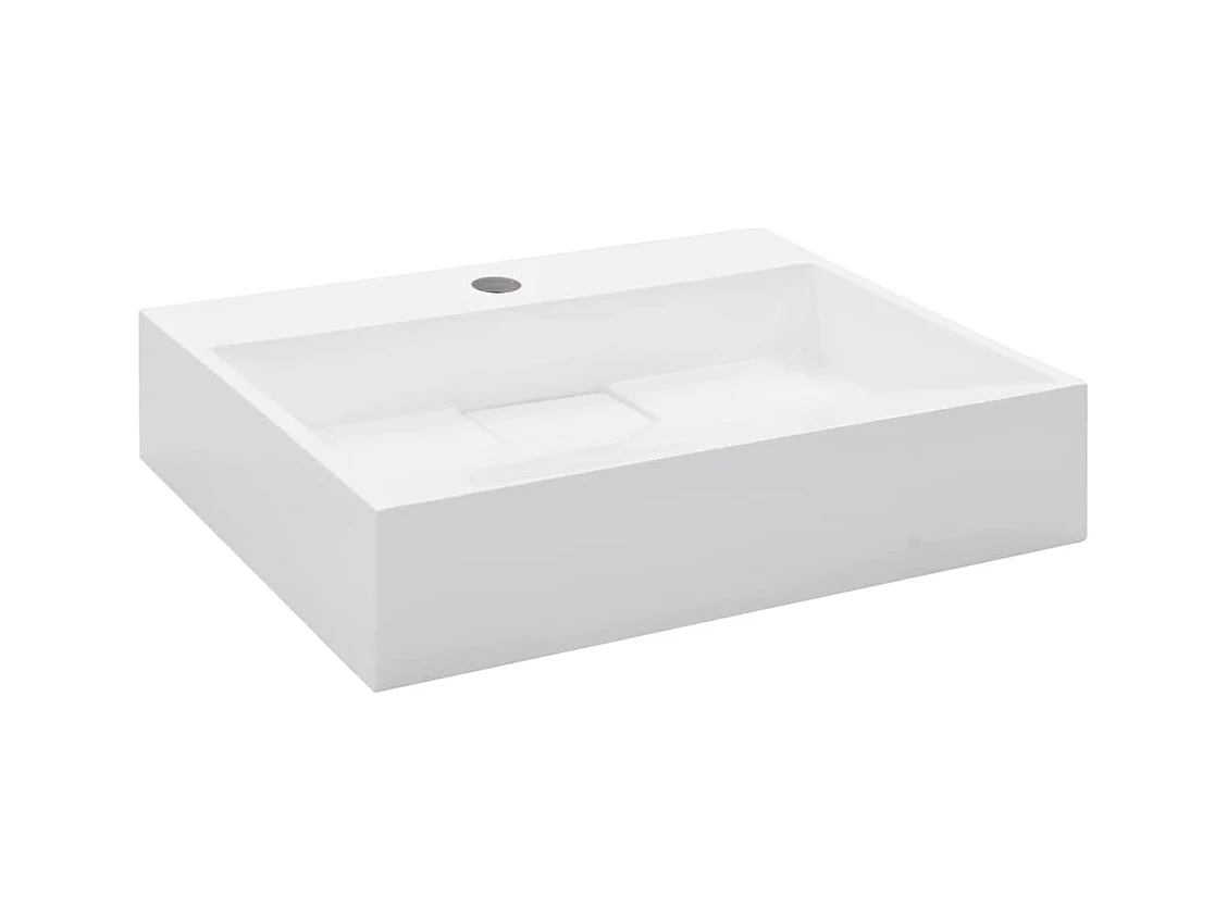 Lavabo lave-mains vasque à blanche 50 x 38 x 13 cm 02_0002632