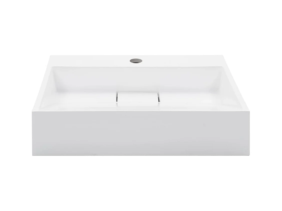 Lavabo lave-mains vasque à blanche 50 x 38 x 13 cm 02_0002632