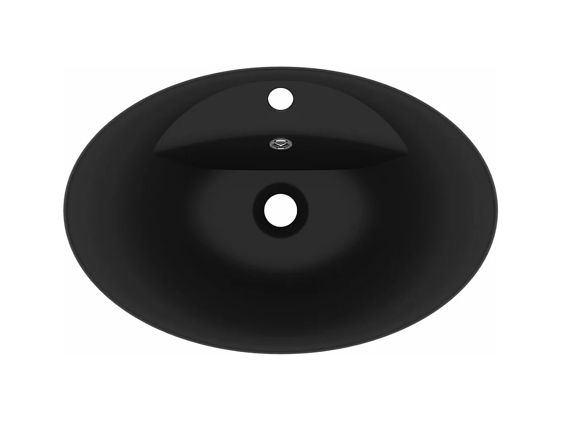 Lavabo ovale de luxe noire 58.5 x 39 x 21 cm 02_0002684