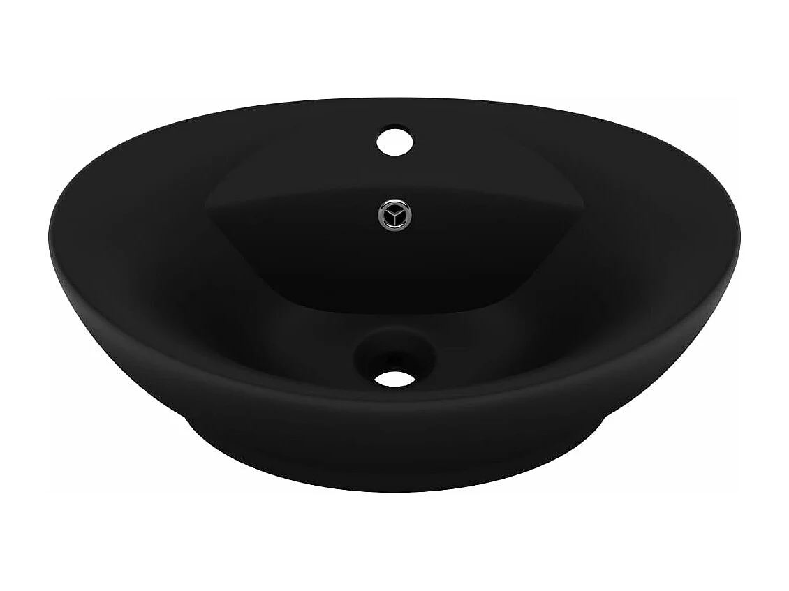 Lavabo ovale de luxe noire 58.5 x 39 x 21 cm 02_0002684