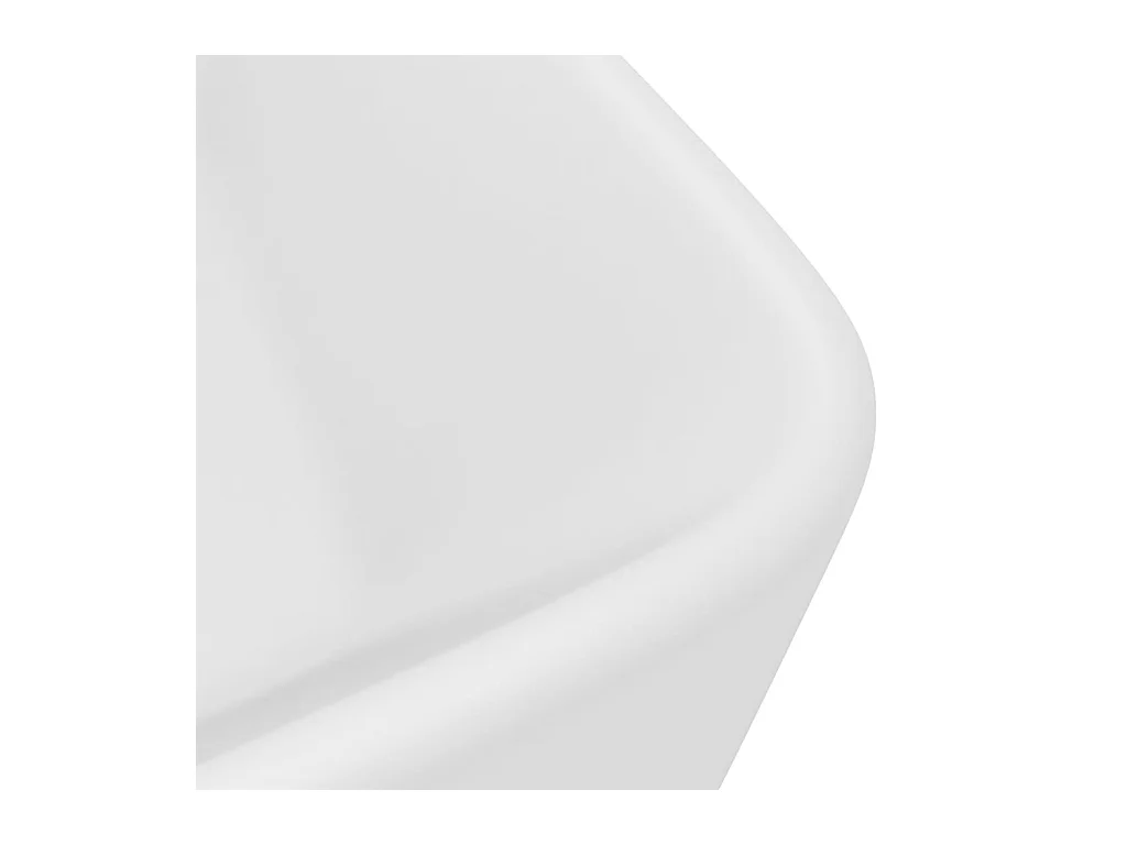 Lavabo de baño rectangular de lujo 41 x 30 cm cerámica blanca mate 02_0002784