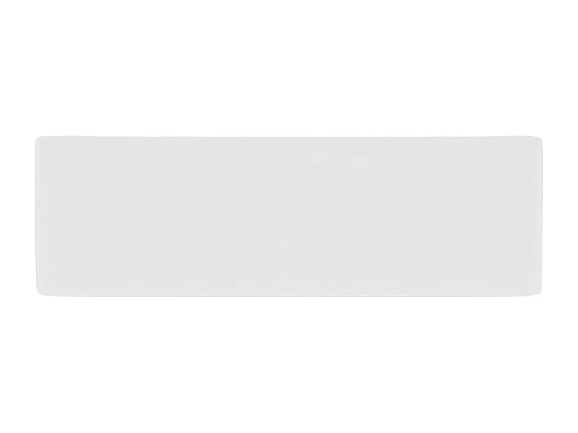 Lavabo de baño rectangular de lujo 41 x 30 cm cerámica blanca mate 02_0002784