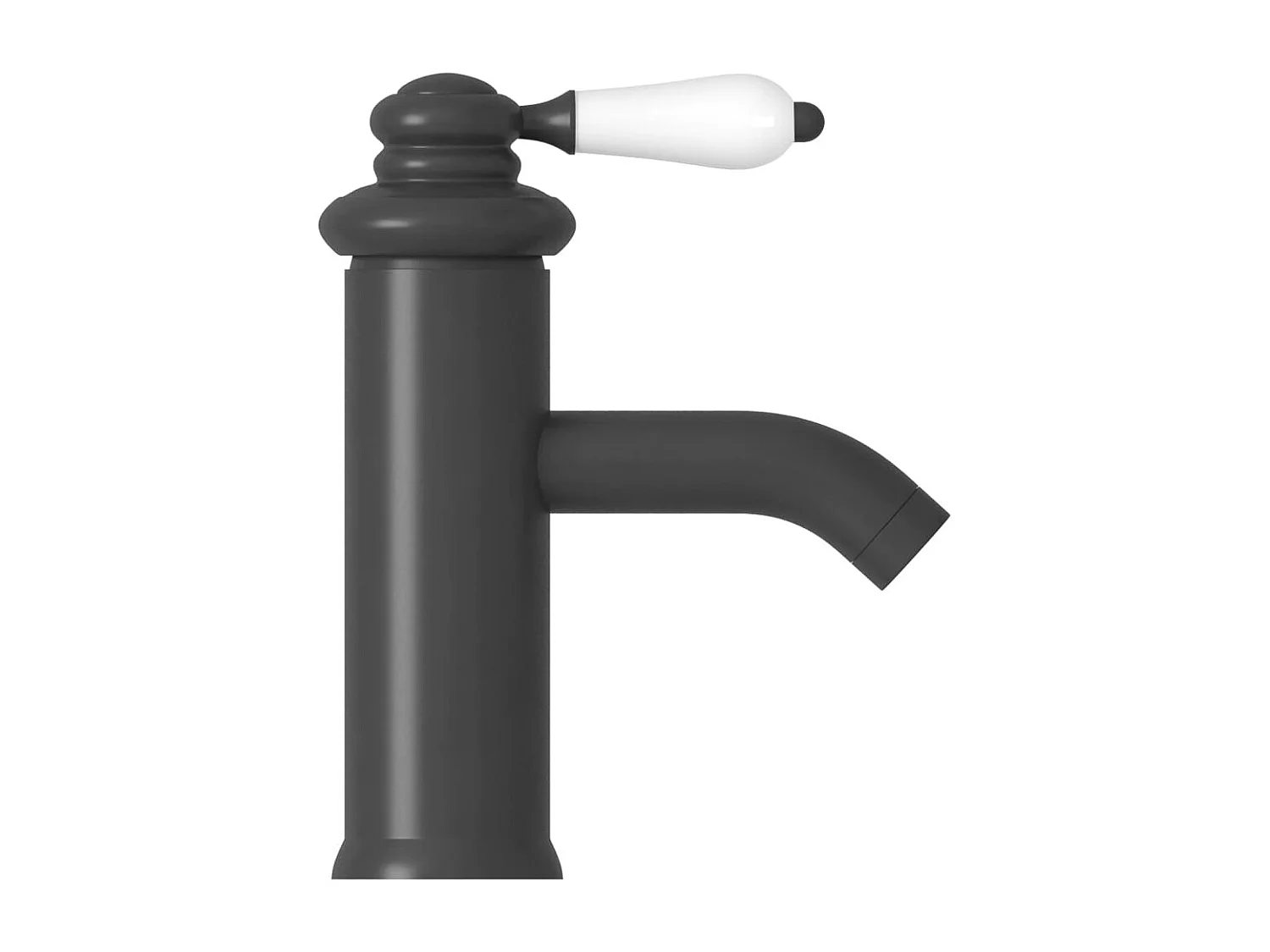 Grifo para lavabo de baño, grifo para lavabo, mezclador de baño, mezclador de agua para habitación, hogar, interior, 18 cm, gris 02_0003521