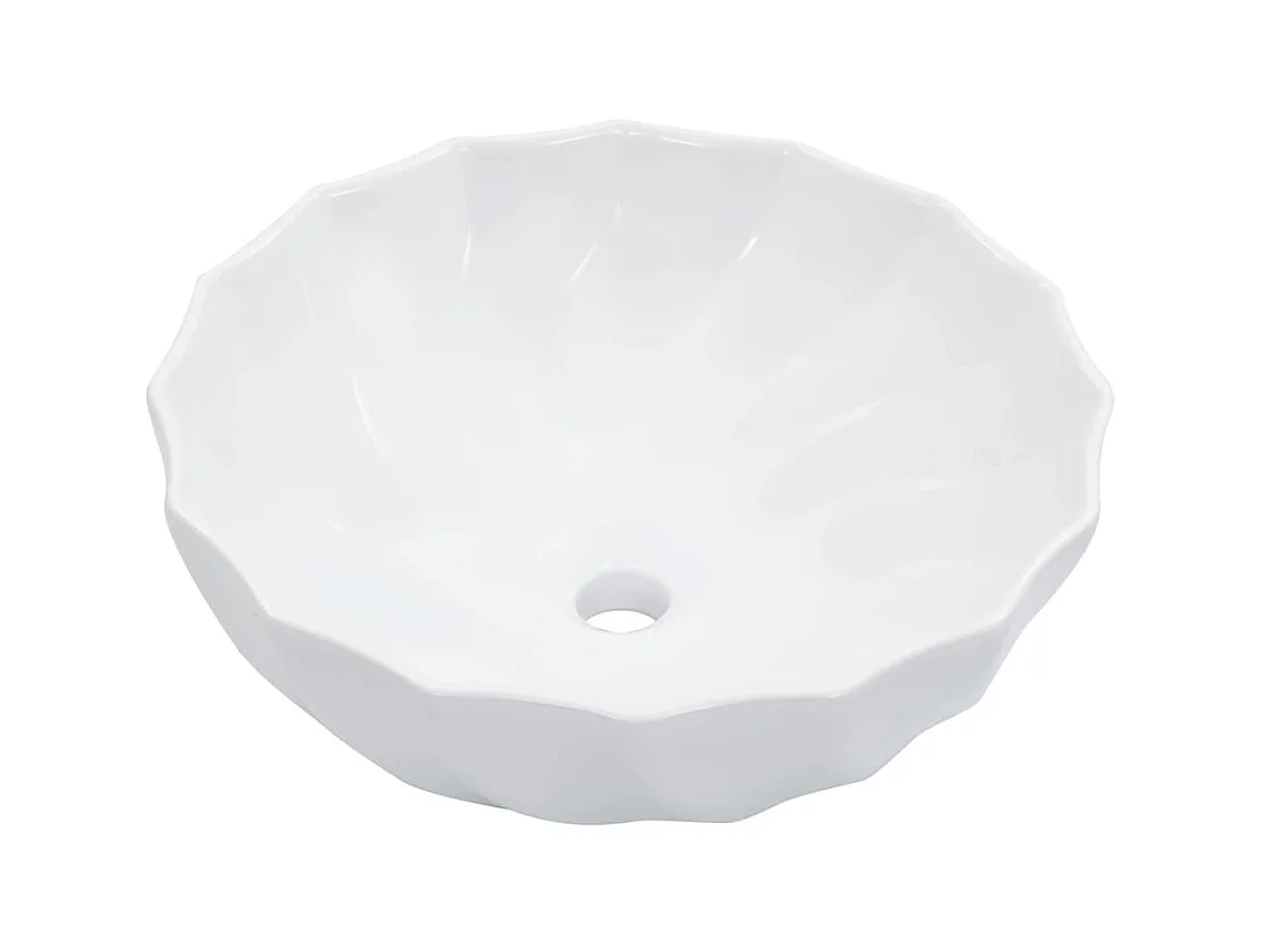 Lavabo lave-mains vasque à blanche 46 x 46 x 17 cm 02_0002630