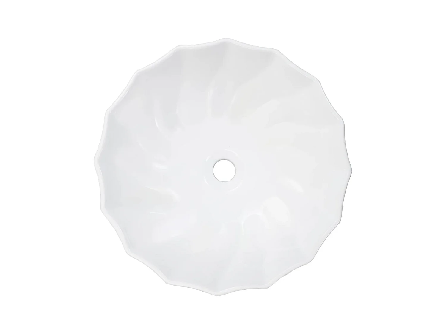 Lavabo lave-mains vasque à blanche 46 x 46 x 17 cm 02_0002630