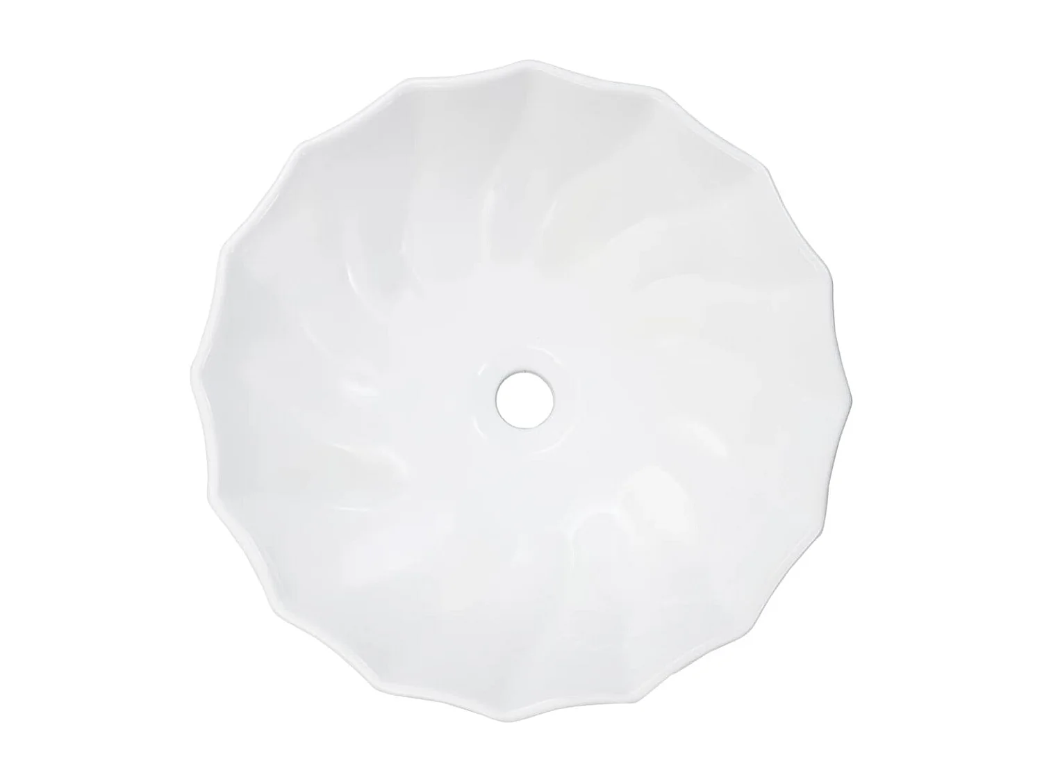 Lavabo lavabo da appoggio lavabo da appoggio montato interno bagno doccia cabina WC casa 46 x 17 cm ceramica bianca 02_0002630