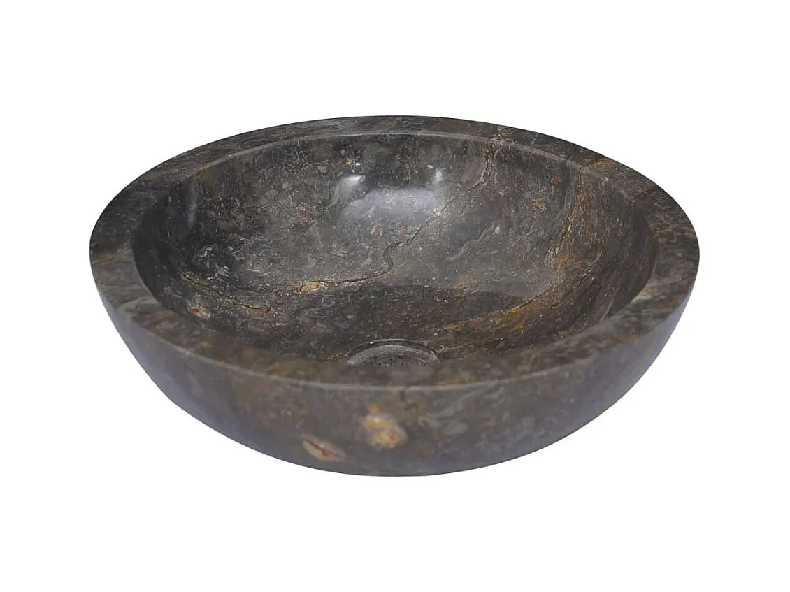 Lavabo de salle d'eau grise 40 x 40 x 12 cm 02_0002801