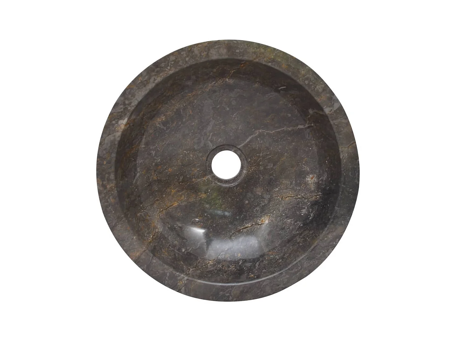 Lavabo de salle d'eau grise 40 x 40 x 12 cm 02_0002801