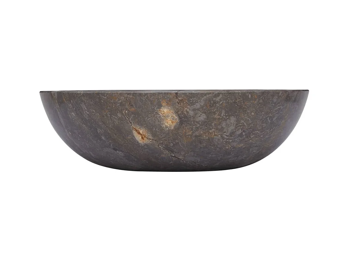 Lavabo bagno lavabo da appoggio wc lavabo bagno lavabo lavabo casa grigio interno diametro 40 x 12 cm marmo 02_0002801