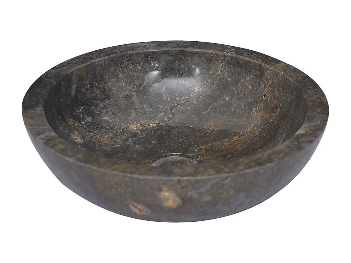 Lavabo de salle d'eau grise 40 x 40 x 12 cm 02_0002801