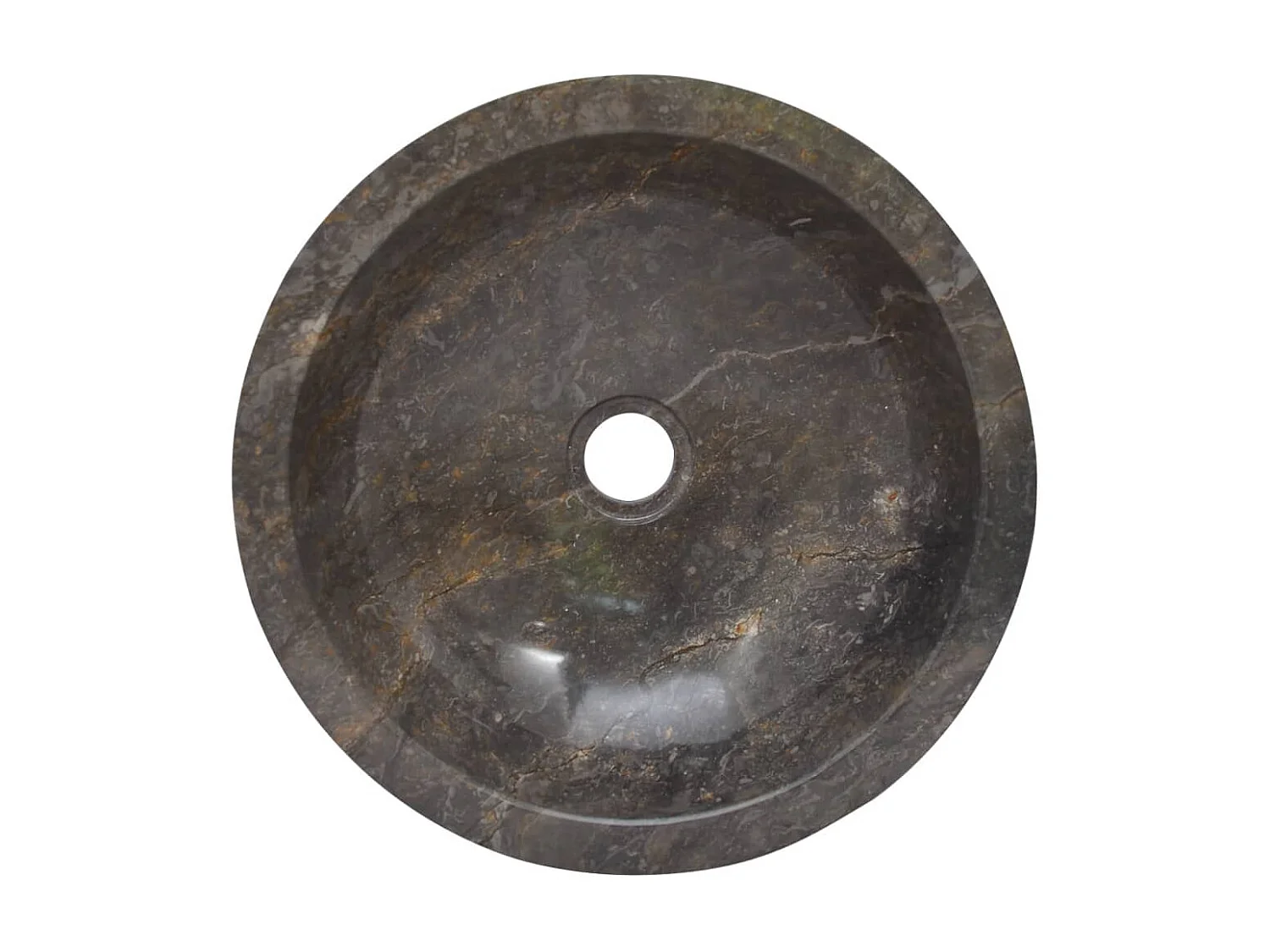 Lavabo de salle d'eau grise 40 x 40 x 12 cm 02_0002801