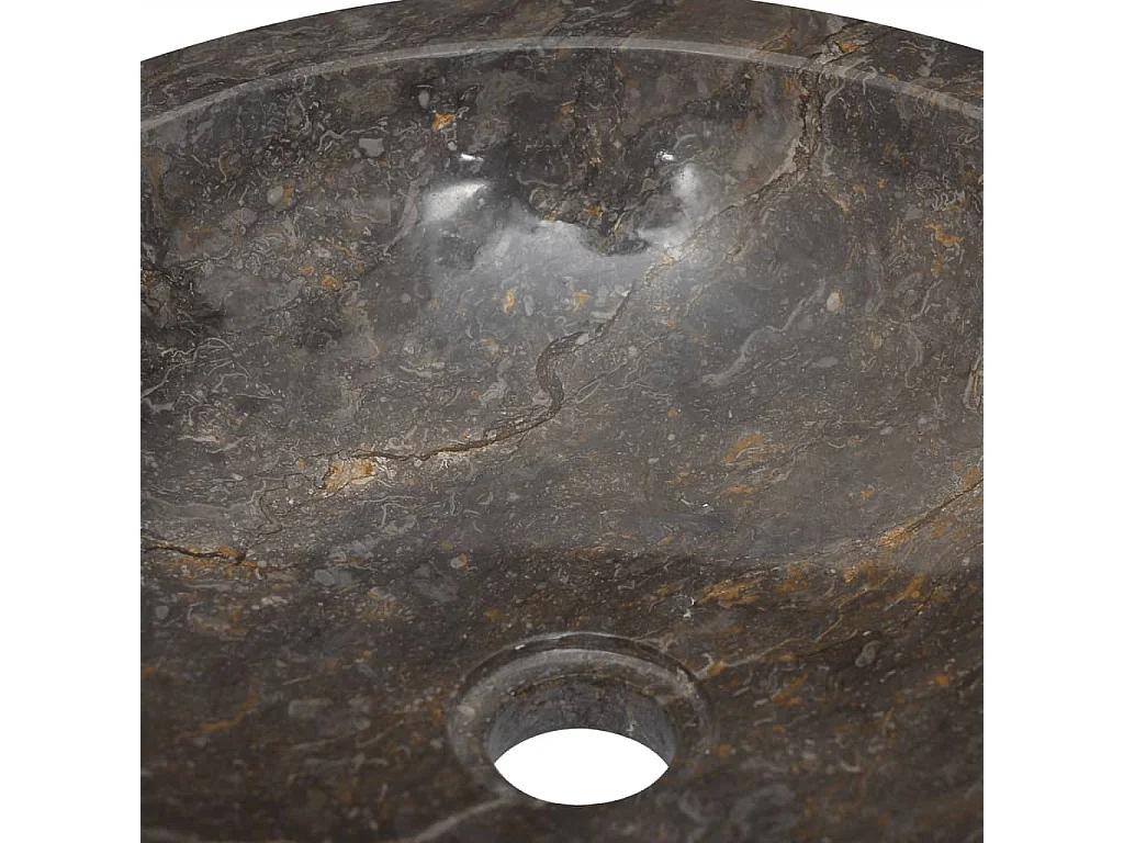 Lavabo de salle d'eau grise 40 x 40 x 12 cm 02_0002801