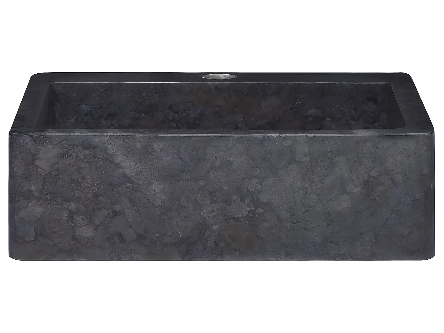 Lavabo de salle d'eau vasque à poser de toilette lave-mains de salle de bain lavabo de salle d'eau maison intérieur 40 x 40 cm marbre noir 02_0002828