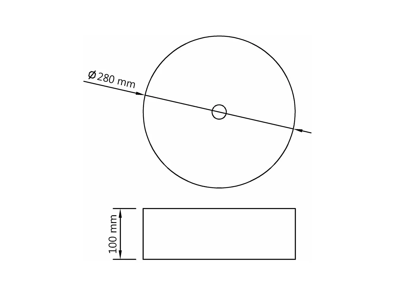 Lavabo lavabo lavabo sobre encimera lavabo para montar baño interior WC cubículo baño hogar diámetro 28 cm cerámica 02_0002594