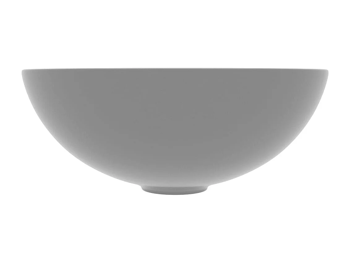 Lavabo de baño redondo lavabo diámetro 28 cm cerámica gris claro 02_0002724