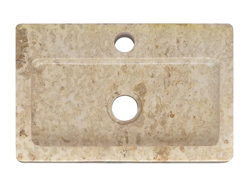 Pia de banheiro bancada lavatório de banheiro lavatório de mão lavatório de banheiro interior de casa 38 x 24 cm mármore creme 02_0002830