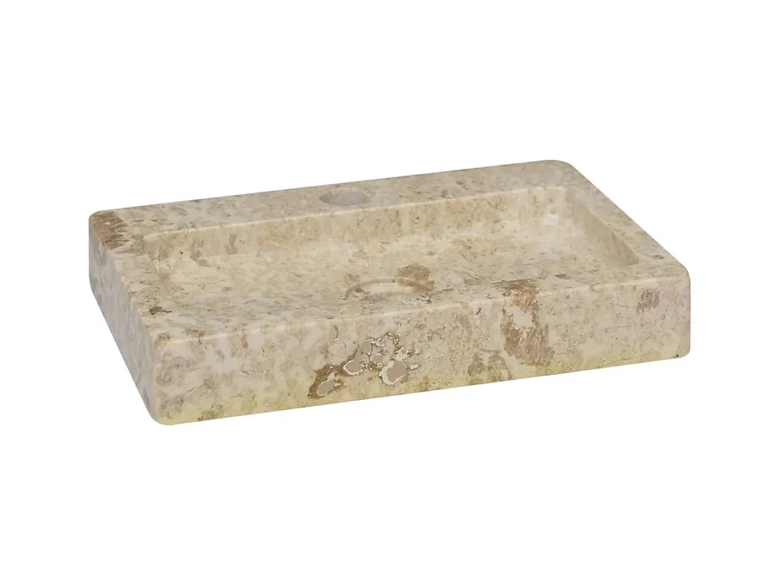 Lavabo da bagno lavabo da appoggio per wc lavabo da bagno lavabo da bagno interno casa 38 x 24 cm marmo crema 02_0002830