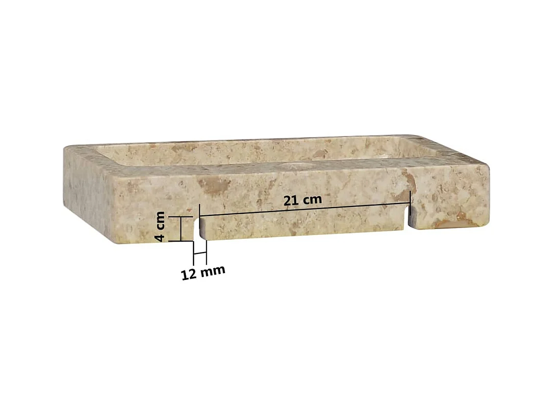 Lavabo da bagno lavabo da appoggio per wc lavabo da bagno lavabo da bagno interno casa 38 x 24 cm marmo crema 02_0002830