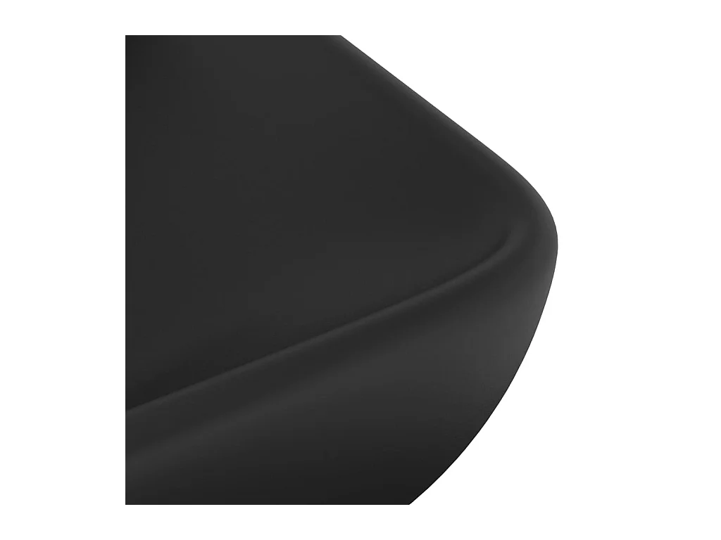 Lavabo de luxe rectangulaire noire 71 x 38 x 13.5 cm 02_0002706