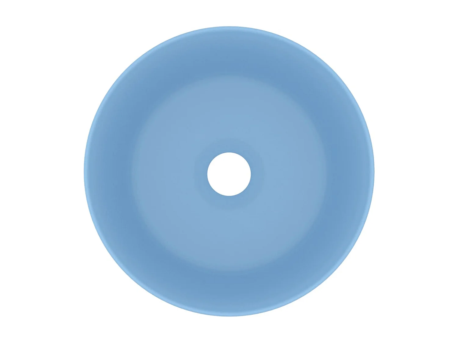 Lavabo rotondo di lusso da appoggio WC lavabo bagno guardaroba cucina interno casa 40 x 15 cm ceramica azzurro opaco 02_0002753