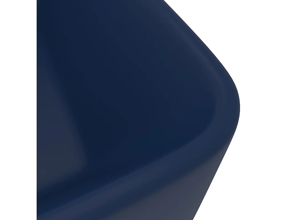 Lavabo di lusso da appoggio WC lavabo bagno stanza cosmetica rettangolare 41 x 30 cm ceramica blu scuro opaco 02_0002787